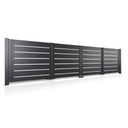 Brama aluminiowa składana MODERN AW.AL.100.