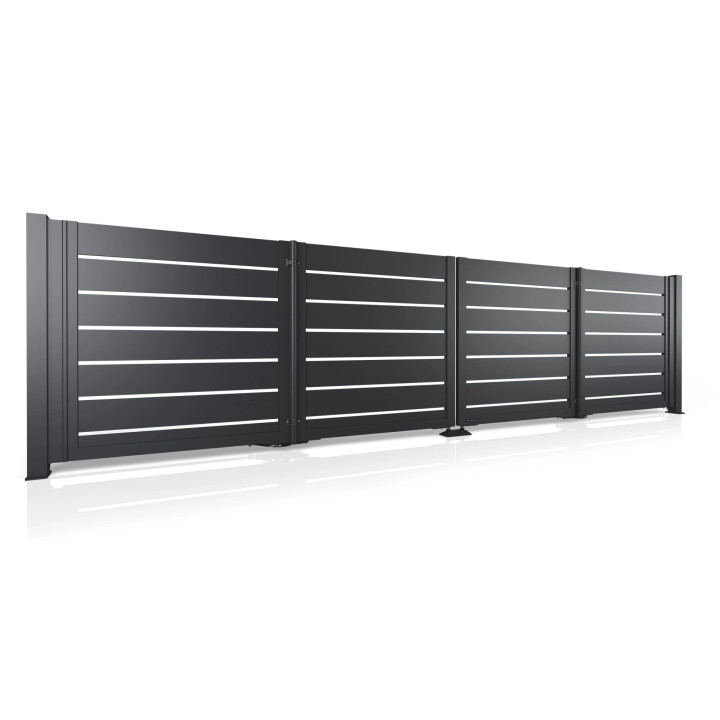 Brama aluminiowa składana MODERN AW.AL.100.