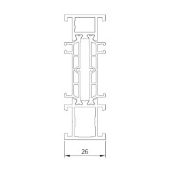 Poszerzenie aluminiowe do drzwi NOVA.