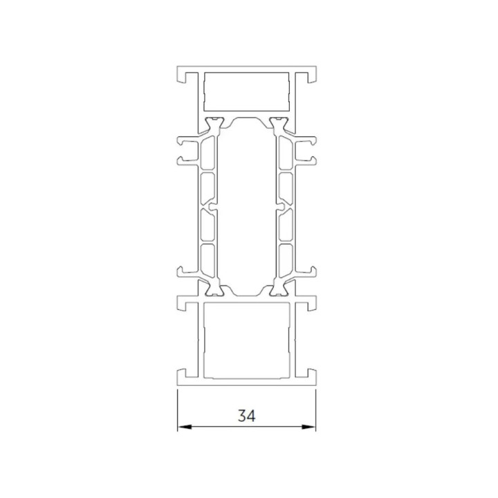 Poszerzenie aluminiowe do drzwi NOVA.