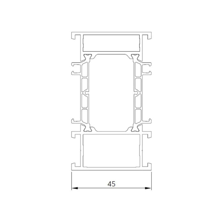 Poszerzenie aluminiowe do drzwi NOVA.