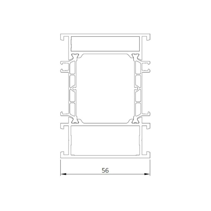 Poszerzenie aluminiowe do drzwi NOVA.