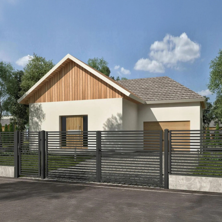 Furtka HORIS 980x1500 RAL 7024 (szary grafitowy).