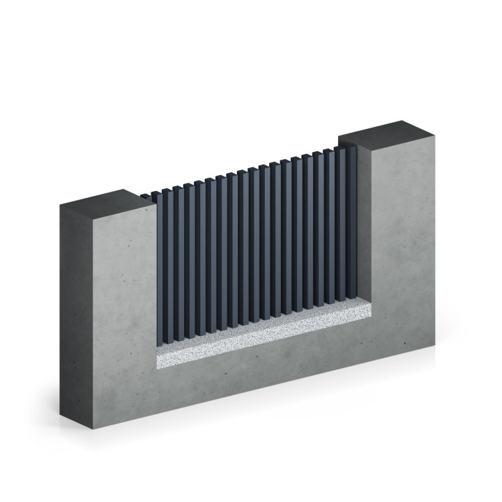 Przęsło palisadowe aluminiowe INFINITY AW.AL.141.