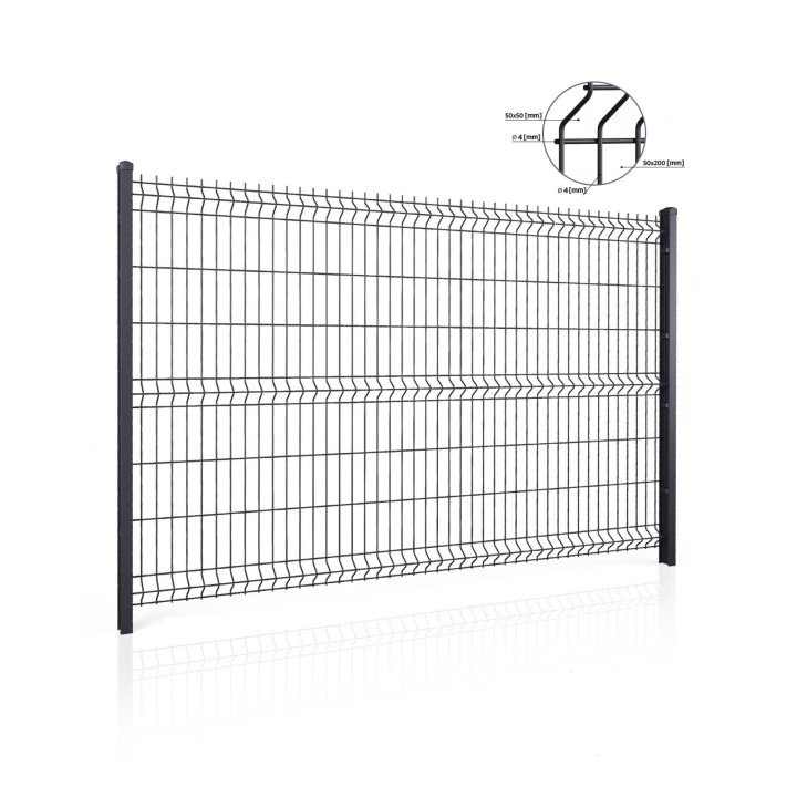 Panel ogrodzeniowy VEGA B Light 3D. Oczko 50x200.
