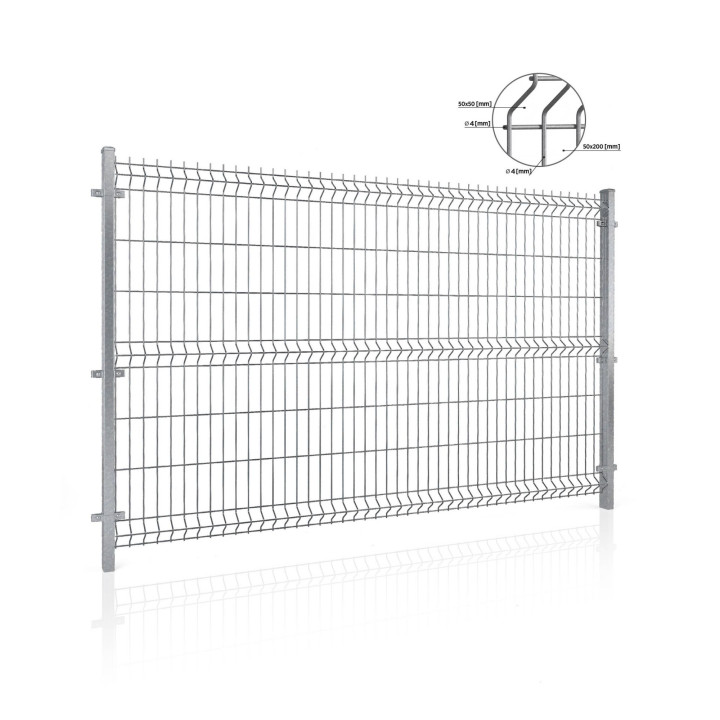 Panel ogrodzeniowy VEGA B Light 3D. Oczko 50x200.