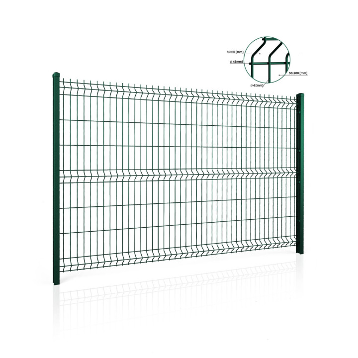 Panel ogrodzeniowy VEGA B Light 3D. Oczko 50x200. Paleta 50 szt.