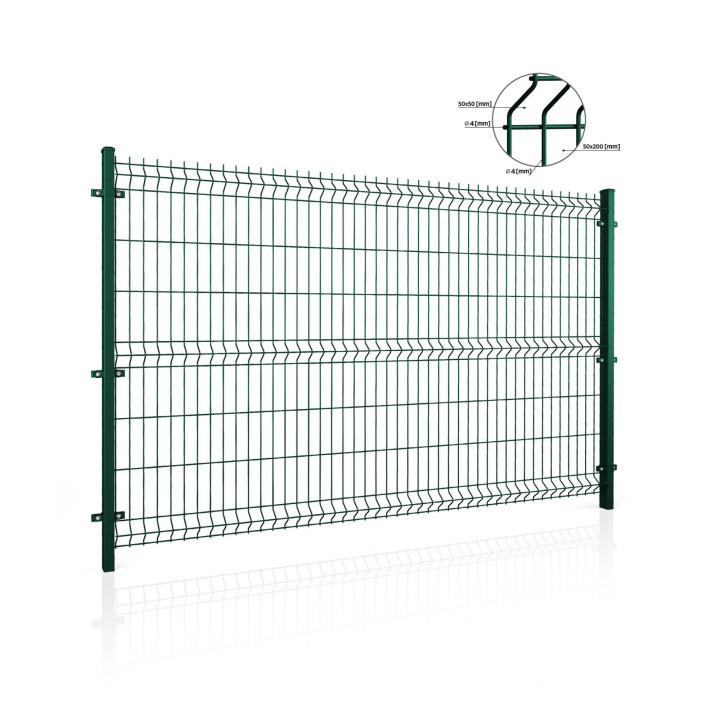 Panel ogrodzeniowy VEGA B Light 3D. Oczko 50x200. Paleta 50 szt.