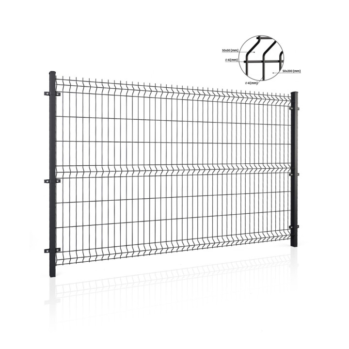 Panel ogrodzeniowy VEGA B Light 3D. Oczko 50x200. Paleta 50 szt.