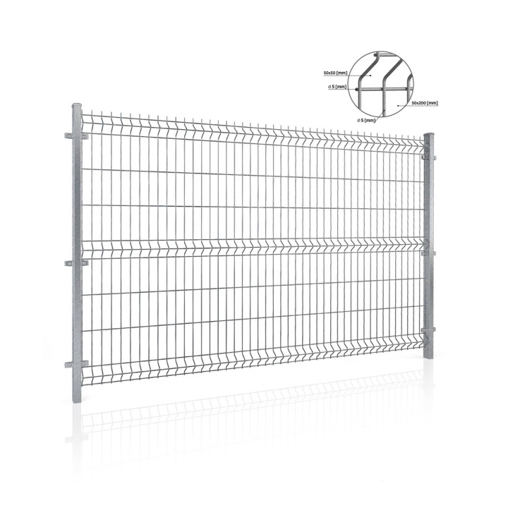 Panel ogrodzeniowy VEGA B 3D. Oczko 50x200. Paleta 50 szt.