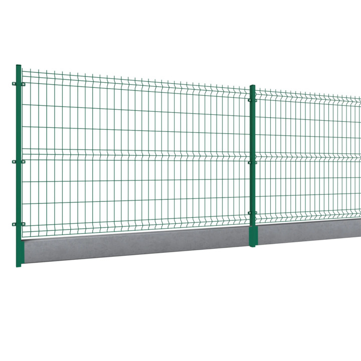 Panel ogrodzeniowy VEGA B Light 3D oczko: 55x200, słupy i akcesoria OMEGA Light. Palety po 50 kpl.