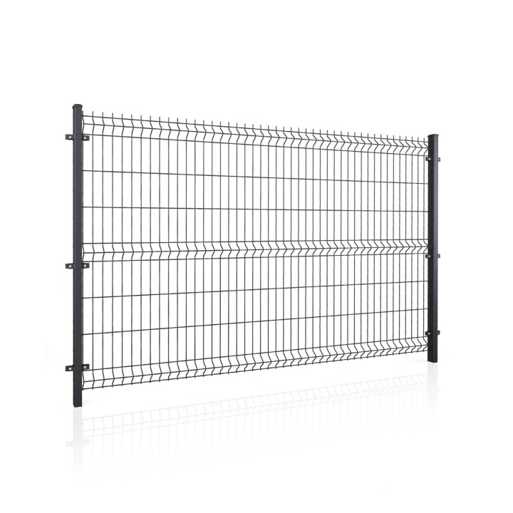 Panel ogrodzeniowy VEGA B Light 3D oczko: 50x200, słupy i akcesoria OMEGA Light. Palety po 50 kpl.