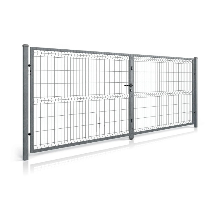 Brama panelowa dwuskrzydłowa Modest Light.