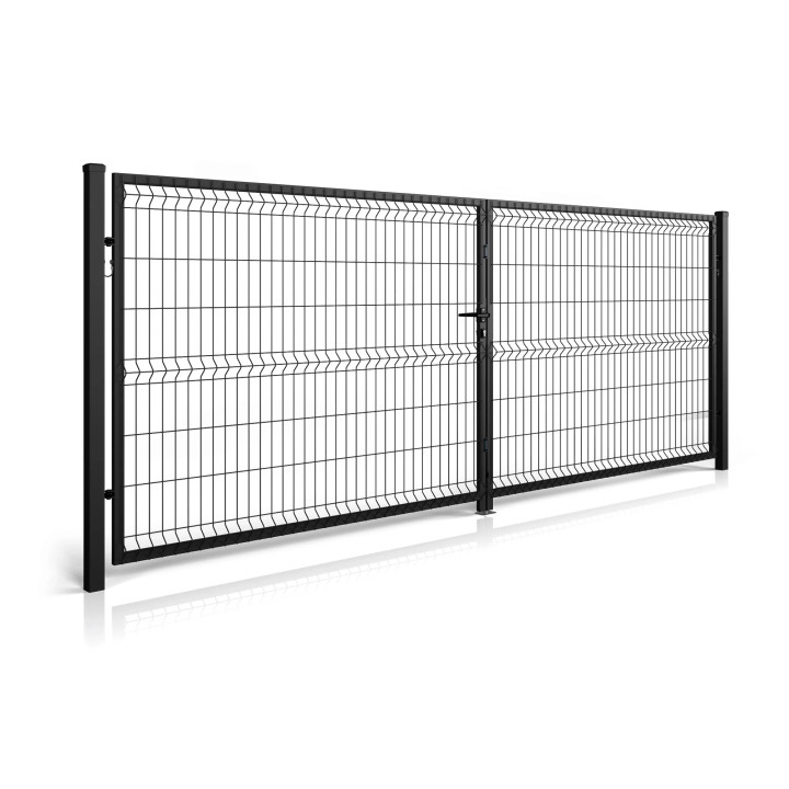 Brama panelowa dwuskrzydłowa Modest Light.
