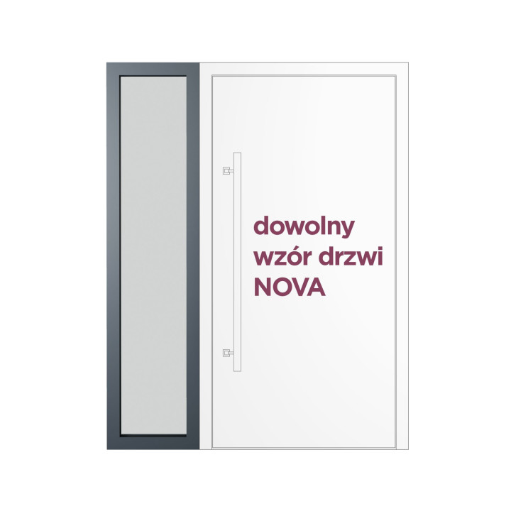 Doświetle boczne lewe do drzwi NOVA (dopłata).