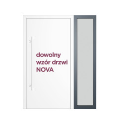 Doświetle boczne prawe do drzwi NOVA (dopłata).