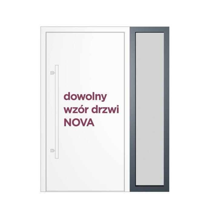 Doświetle boczne prawe do drzwi NOVA (dopłata).