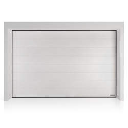 Brama garażowa segmentowa UniPro - panel z przetłoczeniami wysokimi. Sterowanie automatyczne SPARK.
