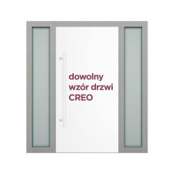 Podwójne doświetle boczne do drzwi CREO (dopłata).