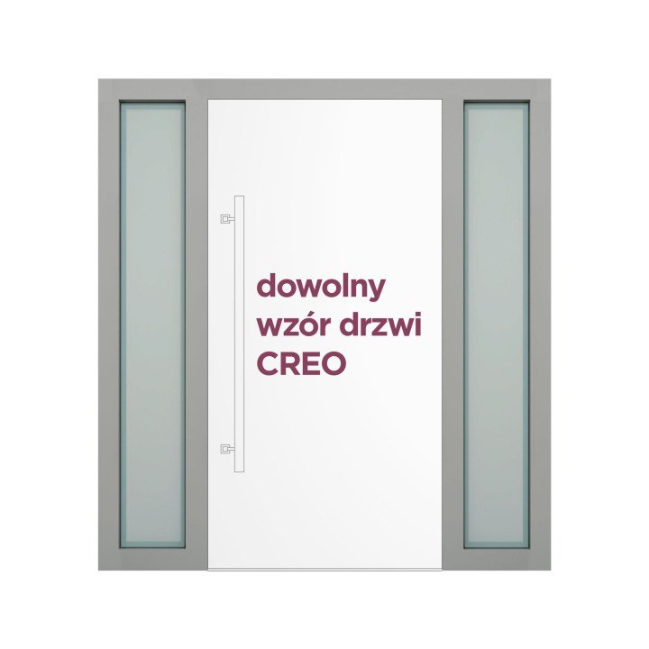 Podwójne doświetle boczne do drzwi CREO (dopłata).