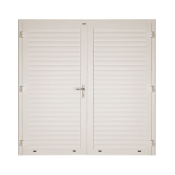 Drzwi gospodarcze panelowe dwuskrzydłowe - DoorLight 45. Profil AW 77.
