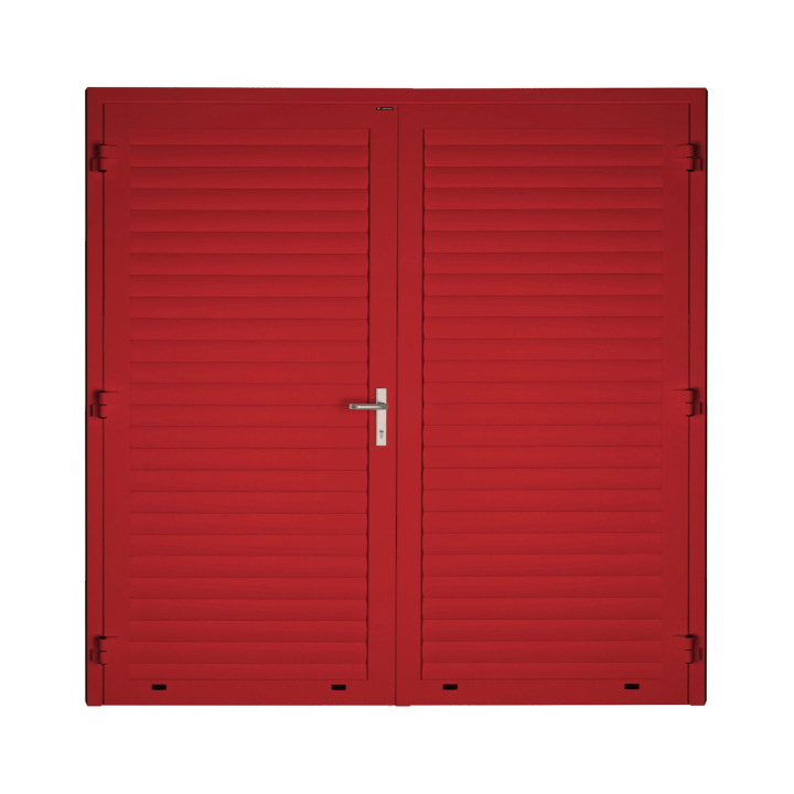 Drzwi gospodarcze panelowe dwuskrzydłowe - DoorLight 45. Profil AW 77.