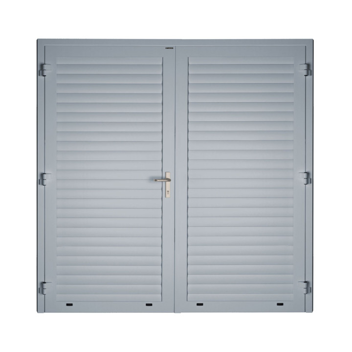 Drzwi gospodarcze panelowe dwuskrzydłowe - DoorLight 45. Profil AW 77.