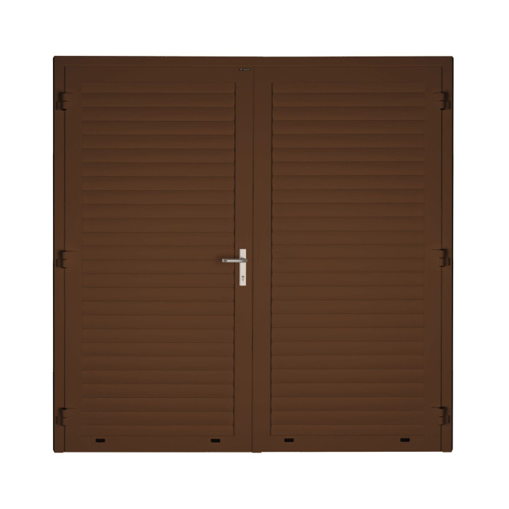 Drzwi gospodarcze panelowe dwuskrzydłowe - DoorLight 45. Profil AW 77.