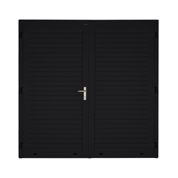 Drzwi gospodarcze panelowe dwuskrzydłowe - DoorLight 45. Profil AW 77.