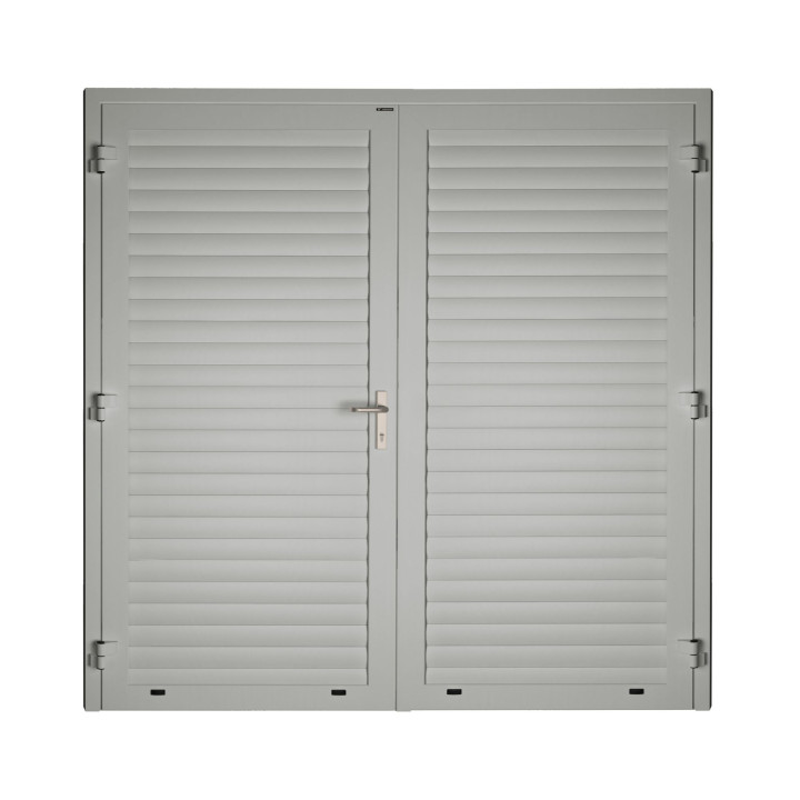 Drzwi gospodarcze panelowe dwuskrzydłowe - DoorLight 45. Profil AW 77.