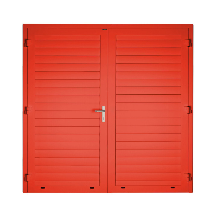 Drzwi gospodarcze panelowe dwuskrzydłowe - DoorLight 45. Profil AW 100.