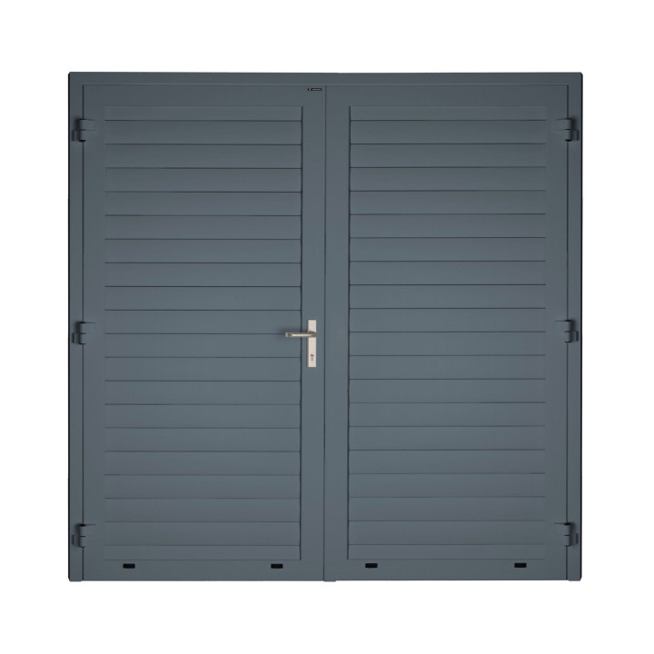 Drzwi gospodarcze panelowe dwuskrzydłowe - DoorLight 45. Profil AW 100.