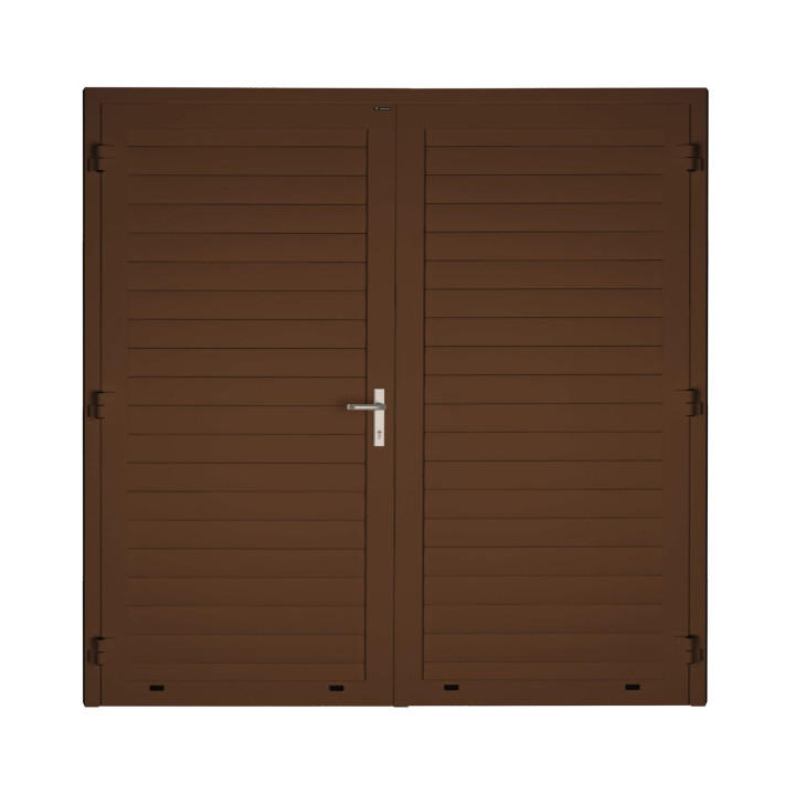 Drzwi gospodarcze panelowe dwuskrzydłowe - DoorLight 45. Profil AW 100.