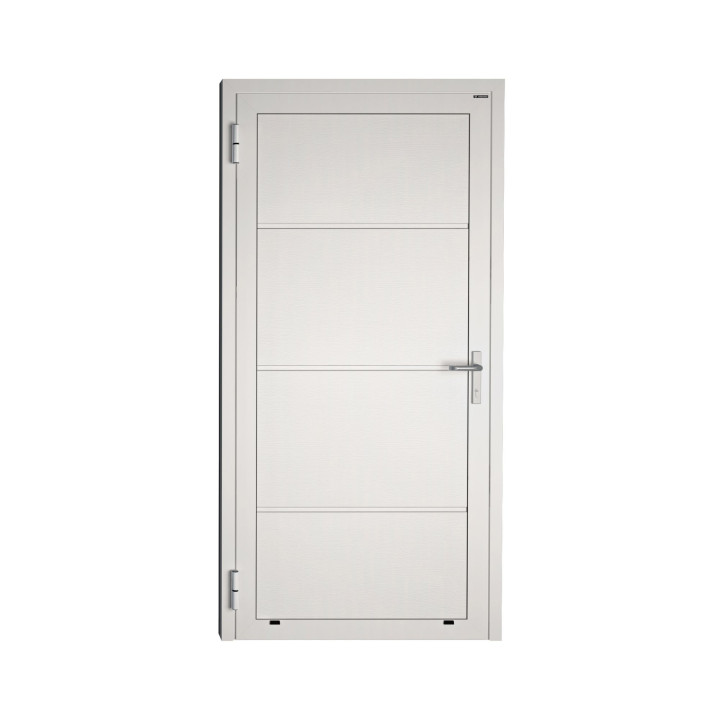 Drzwi gospodarcze panelowe - DoorPro 45. Panel gładki, bez przetłoczeń.