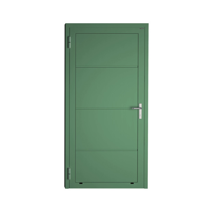 Drzwi gospodarcze panelowe - DoorPro 45. Panel gładki, bez przetłoczeń.