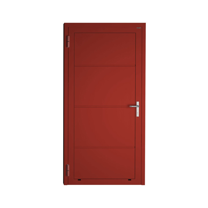 Drzwi gospodarcze panelowe - DoorPro 45. Panel gładki, bez przetłoczeń.