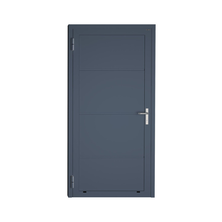 Drzwi gospodarcze panelowe - DoorPro 45. Panel gładki, bez przetłoczeń.
