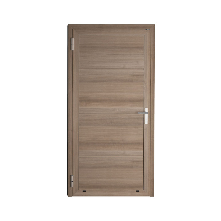 Drzwi gospodarcze panelowe - DoorPro 45. Panel gładki, bez przetłoczeń.