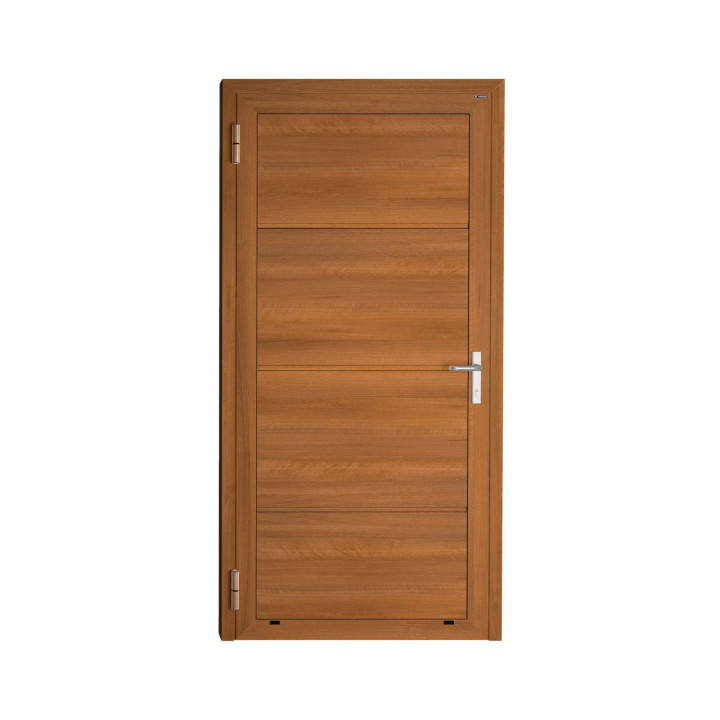 Drzwi gospodarcze panelowe - DoorPro 45. Panel gładki, bez przetłoczeń.