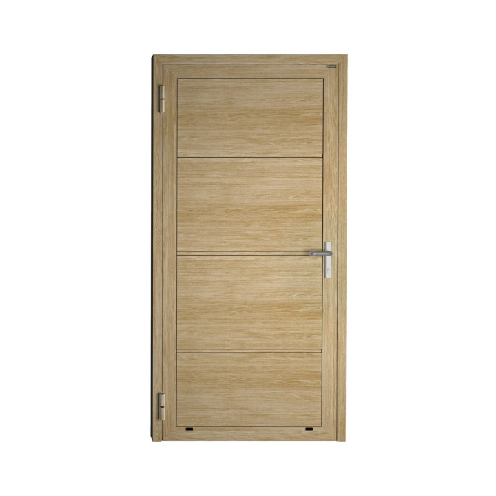 Drzwi gospodarcze panelowe - DoorPro 45. Panel gładki, bez przetłoczeń.