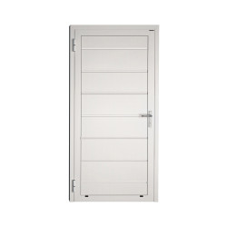 Drzwi gospodarcze panelowe - DoorPro 45. Panel z przetłoczeniami wysokimi.