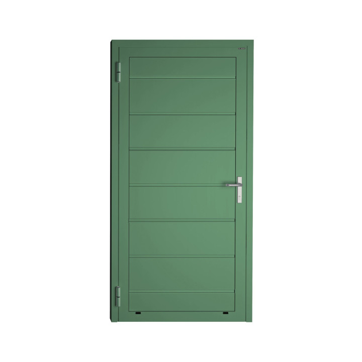 Drzwi gospodarcze panelowe - DoorPro 45. Panel z przetłoczeniami wysokimi.