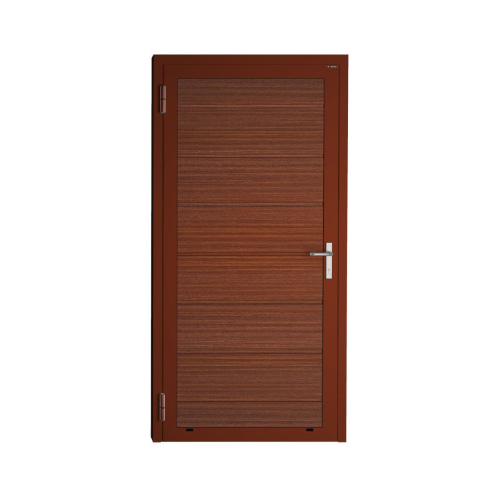 Drzwi gospodarcze panelowe - DoorPro 45. Panel z przetłoczeniami wysokimi.