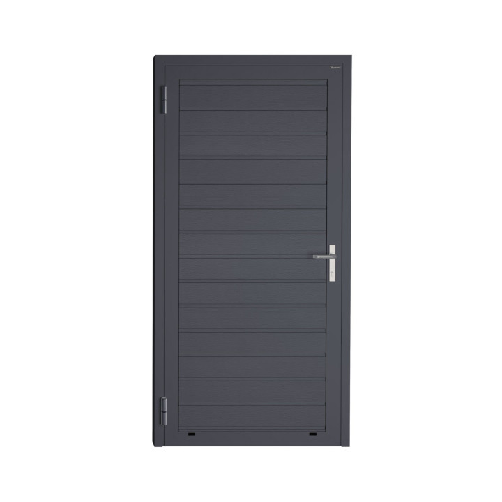 Drzwi gospodarcze panelowe - DoorPro 45. Panel z przetłoczeniami niskimi.