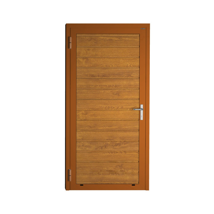 Drzwi gospodarcze panelowe - DoorPro 45. Panel z przetłoczeniami niskimi.