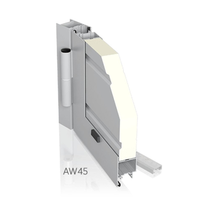 Drzwi gospodarcze panelowe - DoorPro 45. Panel V.