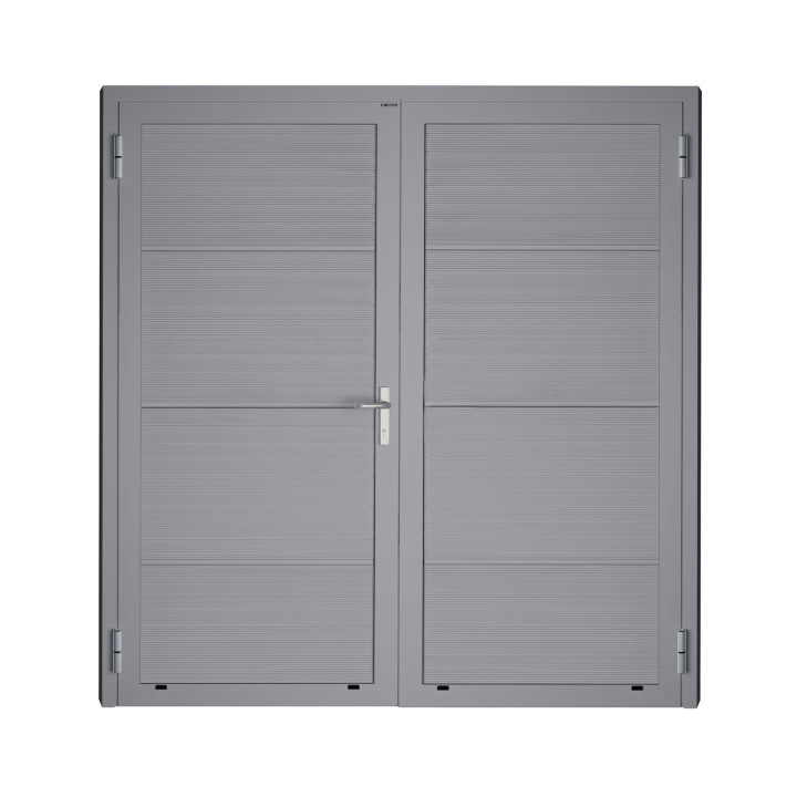 Drzwi gospodarcze panelowe dwuskrzydłowe - DoorPro 45. Panel V.