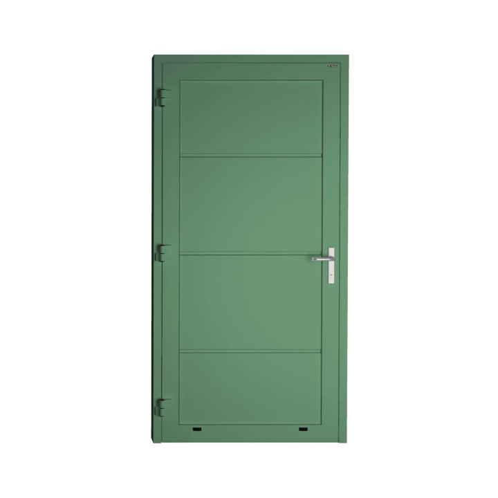 Drzwi gospodarcze panelowe - DoorPro 60. Panel gładki, bez przetłoczeń.