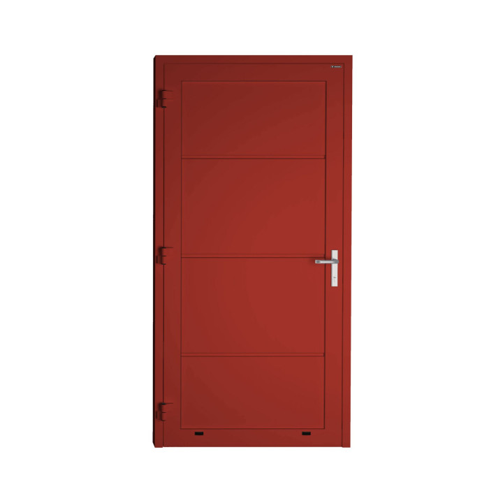 Drzwi gospodarcze panelowe - DoorPro 60. Panel gładki, bez przetłoczeń.