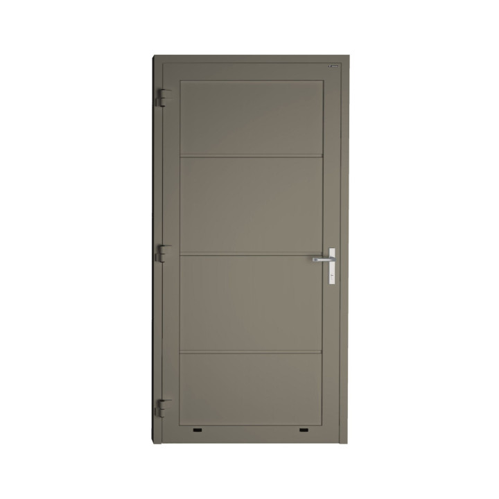 Drzwi gospodarcze panelowe - DoorPro 60. Panel gładki, bez przetłoczeń.